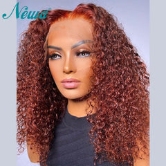 Curly Short Bob Ombre Human Hair Wig