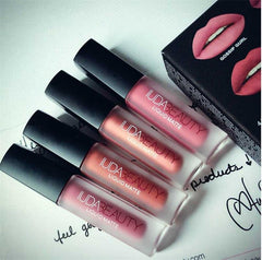 Huda Mini Matte Lipstick 4 Pack Sets Waterproof Non-fading