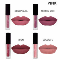 Huda Mini Matte Lipstick 4 Pack Sets Waterproof Non-fading