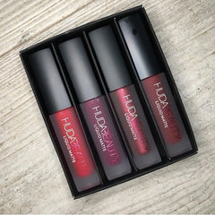 Huda Mini Matte Lipstick 4 Pack Sets Waterproof Non-fading