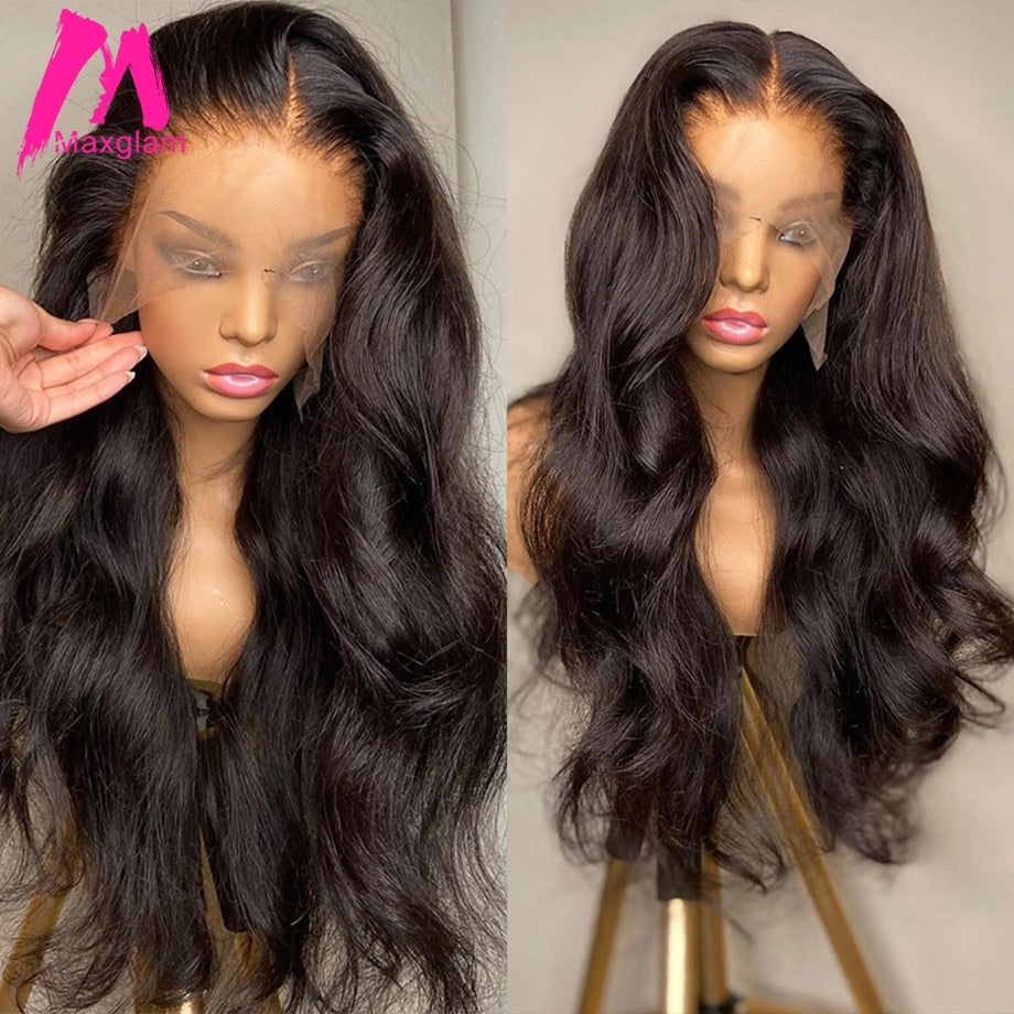 Body Wave Lace Front  30 Inch Lace Frontal Wigs Human Hair