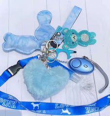 Lip Gloss Self Protection Security Alarm Keychain Ring