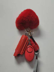 Lip Gloss Self Protection Security Alarm Keychain Ring