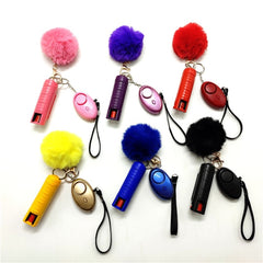 Lip Gloss Self Protection Security Alarm Keychain Ring