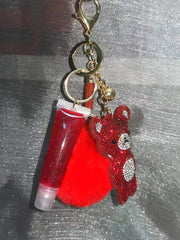 Lip Gloss Self Protection Security Alarm Keychain Ring