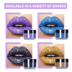 Powder Glitter Primer Lip Gloss Set