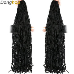 Long Messy Boho Goddess Faux Locs Crochet Hair