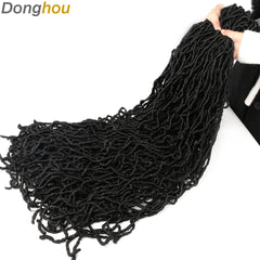 Long Messy Boho Goddess Faux Locs Crochet Hair