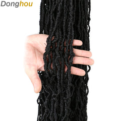 Long Messy Boho Goddess Faux Locs Crochet Hair