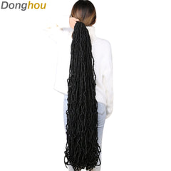 Long Messy Boho Goddess Faux Locs Crochet Hair