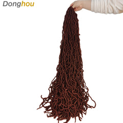 Long Messy Boho Goddess Faux Locs Crochet Hair