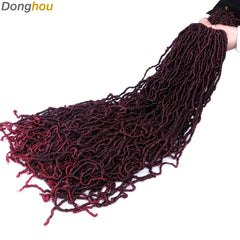 Long Messy Boho Goddess Faux Locs Crochet Hair