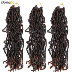 Long Messy Boho Goddess Faux Locs Crochet Hair