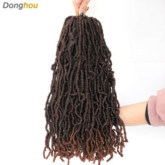 Long Messy Boho Goddess Faux Locs Crochet Hair