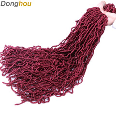 Long Messy Boho Goddess Faux Locs Crochet Hair