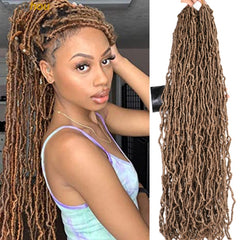 Long Messy Boho Goddess Faux Locs Crochet Hair