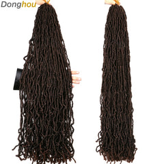 Long Messy Boho Goddess Faux Locs Crochet Hair