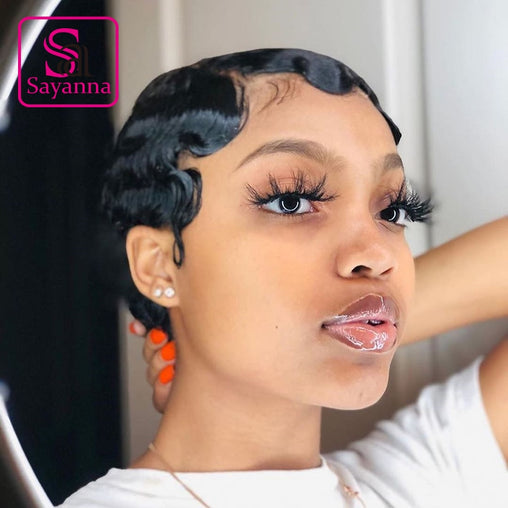 Kinky Curly edge Wigs Short Bob 13x4 Lace Front Wig 180% Frontal Human Hair Wig PrePlucked Baby Hair band Lace Closure Curly Wig