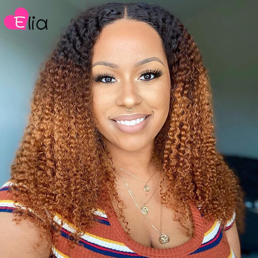 Jerry Curly Thick Juicy 13*4 Lace Front Wig With Baby Hair Luxury Customization