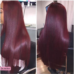 Peruvian Straight Hair 13X1 Lace Front Wig Human Hair Pre-Plucked 180%