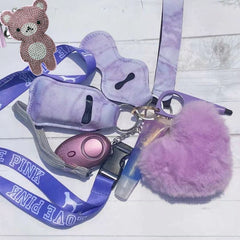 Lip Gloss Self Protection Security Alarm Keychain Ring