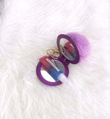 Lip Gloss Self Protection Security Alarm Keychain Ring