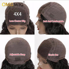 Bone Straight Bob 4x4 Lace Closure Blunt Cut Human Hair