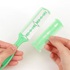 Razor Comb Hair Cutter Comb Cutting Scissors, Double Edge Razor, Hair Thinning Comb Slim Haircuts Cutting Tool