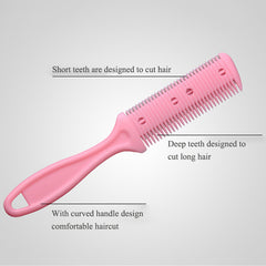 Razor Comb Hair Cutter Comb Cutting Scissors, Double Edge Razor, Hair Thinning Comb Slim Haircuts Cutting Tool