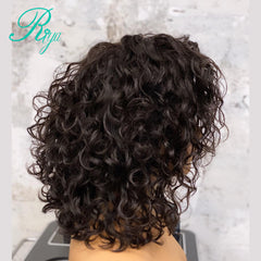 Blunt Cut Loose Wave Curl Short Bob
