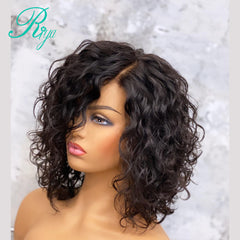 Blunt Cut Loose Wave Curl Short Bob