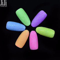 Fluorescent Nail Art Glitters Powder Dust