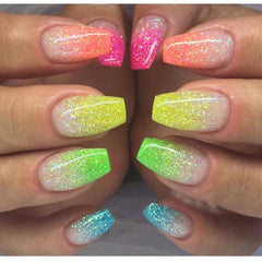 Fluorescent Nail Art Glitters Powder Dust