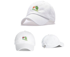Frog Tea Embroidery Baseball Cap