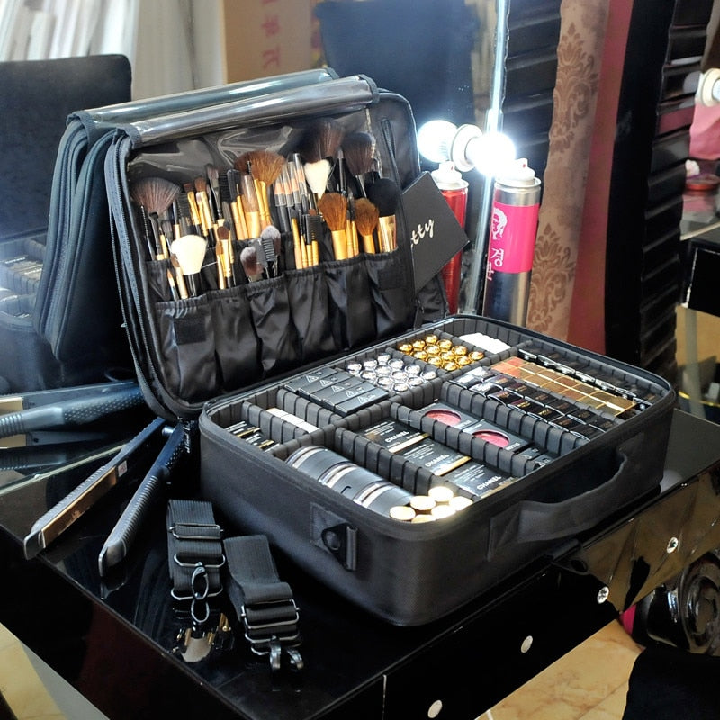 Fashion Cosmetic Bag Travel Makeup Organizer Professional