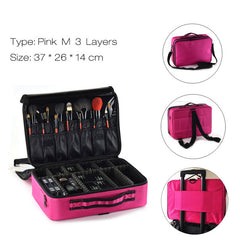 Fashion Cosmetic Bag Travel Makeup Organizer Professional