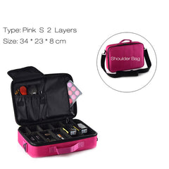 Fashion Cosmetic Bag Travel Makeup Organizer Professional