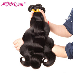Body Wave Bundles With Closure Brazilian Hair