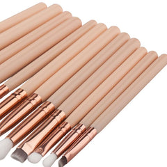 Eyeshadow Brushes Set Pro Beige 12pc