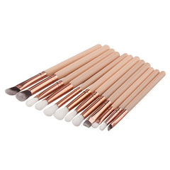 Eyeshadow Brushes Set Pro Beige 12pc