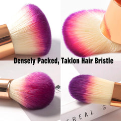 JAF 26pcs Gold Makeup Brush Set with Zipper Case Travel Cosmetic Bag