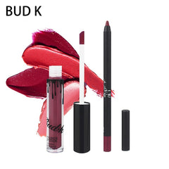 BUD K Lip Gloss +Lip Pencil 2PCS/SET