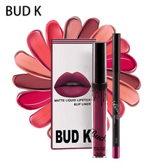 BUD K Lip Gloss +Lip Pencil 2PCS/SET