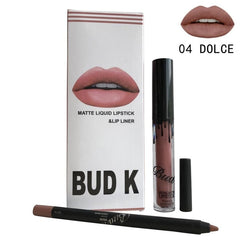 BUD K Lip Gloss +Lip Pencil 2PCS/SET