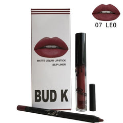 BUD K Lip Gloss +Lip Pencil 2PCS/SET