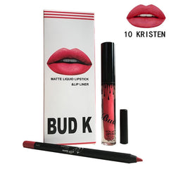 BUD K Lip Gloss +Lip Pencil 2PCS/SET