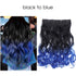 black to blue