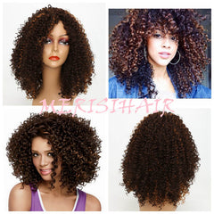 Indian Jerry Curly Virgin Human Hair Wig