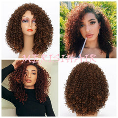 Indian Jerry Curly Virgin Human Hair Wig