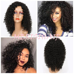 Indian Jerry Curly Virgin Human Hair Wig